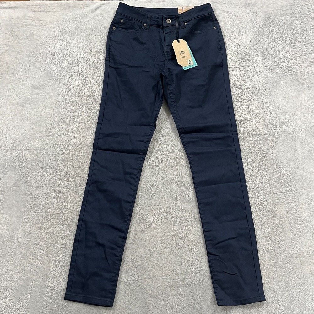 Prana‎ Kayla Skinny Leg Jeans Womens 2R Blue Denim Cotton Stretch Slim High Rise